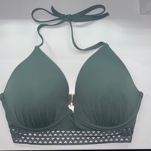 Light Lift Elastic Trim Triangle Bikini Top